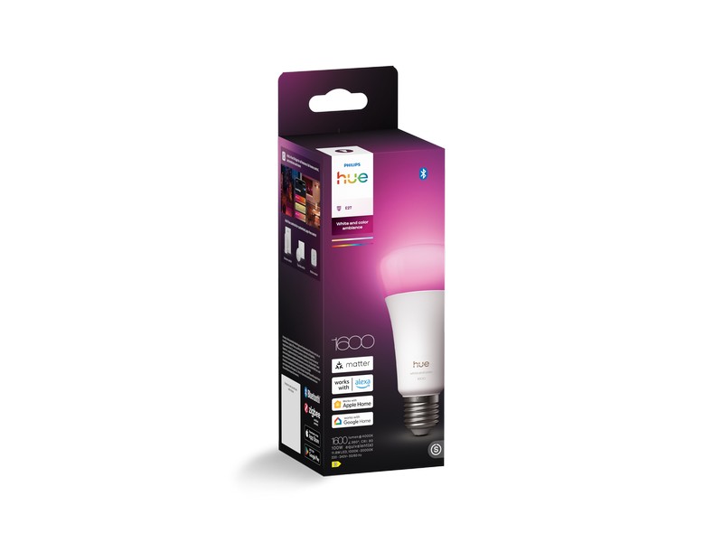 8720169364226 Philips Hue White and color Ambiance LED žiarovka E27 11,8W/1600lm 1000-20000K+RGB biela