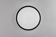 TRIO Reality R64811102 VARDA stropné svietidlo D390mm SMD LED 24W/2500lm 2700-6500K čierna, diaľkový ovládač, starlight efekt