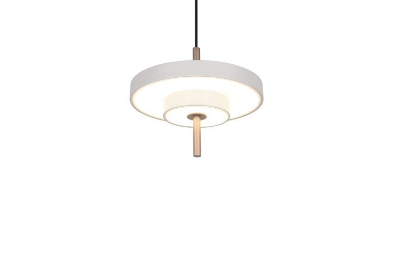 TRIO 340210176 KEATON závesné svietidlo D200mm SMD LED 10W/1200lm 2300+3000+4000K svetlošedá, switchdimmer