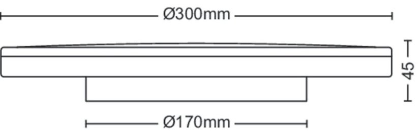 Philips 8719514431942 Ozziet stropní svítidlo LED 18W/2000lm 4000K bílá SceneSwitch