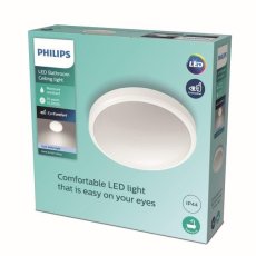 Philips Doris LED CL257 Stropné svítidlo do koupelny kruhové 17W/1700lm 313mm 4000K IP44 bílá