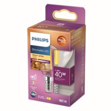 Philips 8719514324398 LED žárovka E14 3,4W/40W 470lm 2200-2700K P45 kapka filament WarmGlow Dimmable