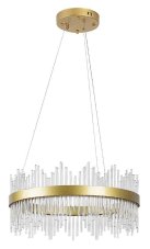 RABALUX 72227 Mabel závěsné svítidlo D580mm LED 36W/2480lm 3000+4000+6000K zlatá, průhledná