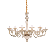 Závěsné svítidlo / Luster Ideal lux 199405 Brigitte SP12 AMBRA 12xE14 40W zlato