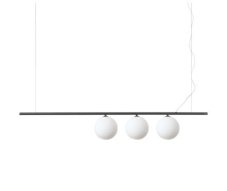 Ideal Lux 307008 PERLINE závěsné svítidlo 3xG9 černá, bílá