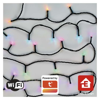 EMOS D4ZR01 GoSmart LED Vánoční řetěz 8m 64 módů svícení, multicolor IP44