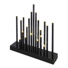 DCAW04 EMOS LED svietnik čierny V275mm 3xAA teplá biela, časovač