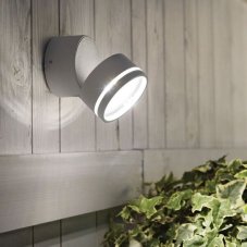 Ideal Lux 285474 OMEGA ROUND vonkajšie nástenné svietidlo LED D90mm 7W/610lm 3000K IP54 biela