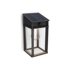 Philips 8720169361843 UltraEfficient Geri solární nástěnné svítidlo se senzorem LED 3,2W/500lm 4000K IP44 antracitová