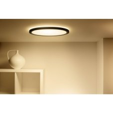 Philips Wiz Colors 8720169072633 SuperSlim stropné svietidlo LED D423mm 22W/2600lm 2700-6500K+RGB čierna