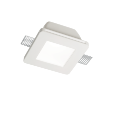 Zápustné svítidlo Ideal lux 150116 SAMBA FI1 SQUARE BIG GLASS 1xGU10 35W bílá