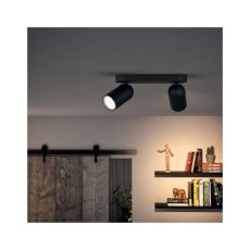 Philips 50582/30/PN Pongee spot 2xGU10 čierny