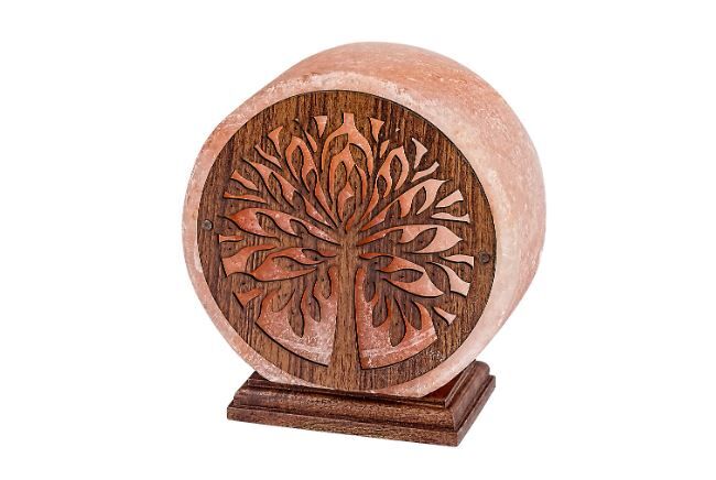 RABALUX 76009 Igdrasil dekoračné svietidlo/soľná lampa 1xE14 V160mm tmavé drevo, oranžová