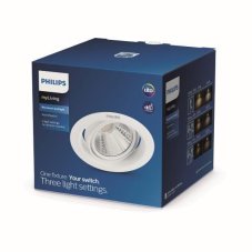 Philips 59556 LED POMERON DIM zápustné bodové svítidlo 90mm 7W / 420lm 2700K SceneSwitch