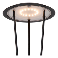 LUCIDE 27504/02/30 RENEE venkovní dotyková stolní lampička LED V310mm 2,2W/212lm 2700-3000K IP54 černá, bezdrátová nabíjecí podložka