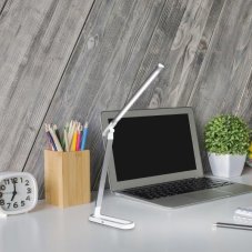 Rabalux 3349 Misha stolní svítidlo LED 7W/360-400lm 4000K stříbrná, bílá, stmievatelné