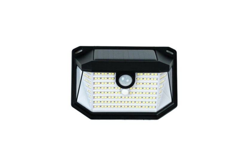 Immax 08486L IMMAX SIDE vonkajšie solárne nástenné svietidlo LED 4W/300lm 6000K, IP65, PIR senzor, čierna