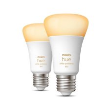 Philips Hue White Ambiance 8719514328242 LED žárovka E27 6W/800lm 2200-6500K bluetooth 2-set