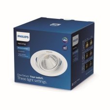 Philips 59554 LED POMERON DIM zápustné bodové svítidlo 90mm 3W / 210lm 4000K SceneSwitch