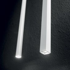 Závěsné svítidlo Ideal lux 194189 Ultrathin SP1 SMALL SQUARE BIANCO 1xLED 12W / 760lm 3000K bílá