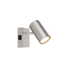 Nástěnné svítidlo s vypínačem 1x GU10 nikel matný IP20 GLOBO lighting ROBBY 57911-1