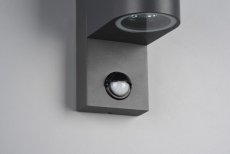 TRIO 214260242 ROYA exteriérové nástěnné svítidlo se senzorem 2xGU10 V220mm IP44 antracit