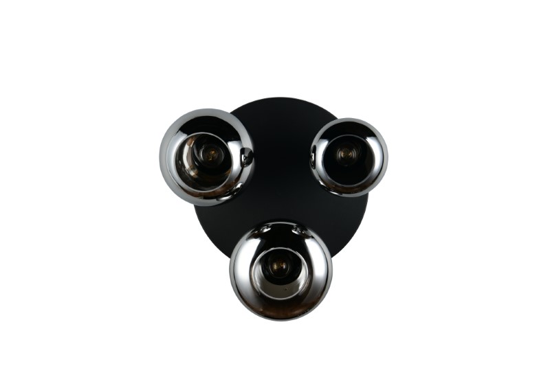 TRIO 617030332 LUMINA stropní svítidlo D485mm 3xE14 černá, chromová