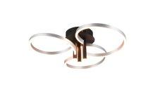 TRIO 648110605 CARUSO stropní svítidlo D650mm SMD LED 43W/4980lm 2300+3000+4000K brúsený hliník, switchdimmer