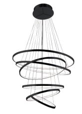 AZzardo AZ2923 DECOline WHEEL 6 LONG DIMM BLACK stropní závěsné LED svítidlo 6xLED 140W / 8400lm IP20 černá