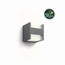 Philips 8720169263857 UltraEfficient Arbour Ultra Efficient vonkajšie nástenné svietidlo LED 3,8W/2x400lm 2700K IP44 antracit
