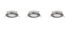 TRIO 635110307 HIMAL zapustené svítidlo D85mm SMD LED 3,5W/450lm 2700+4000K IP65 nikl matný 3-set