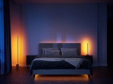 Philips HUE White and color ambiance 8719514433465 Signe stolní svítidlo LED 55,3cm 11,8W/1040lm bílá, imitácia dreva, bluetooth