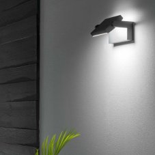 Ideal lux 326863 OUTDOOR SWIPE vonkajšie nástenné svietidlo LED 20,5W 2000/1390lm 3000K IP54 šedá