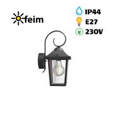 Philips 17236/30/PN Buzzard nástěnné svítidlo černé 1x E27 IP44
