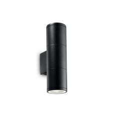 Exteriérové nástenné svietidlo Ideal lux 100395 GUN AP2 SMALL NERO 2xGU10 35W IP44 IP44