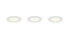 TRIO 635110301 HIMAL zapustené svítidlo D85mm SMD LED 3,5W/450lm 2700+4000K IP65 bílá 3-set