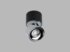 LED2 11508335 KLIP ON stropné bodové nastaviteľné sklopné svietidlo 11W/770lm 3000K čierna/chróm
