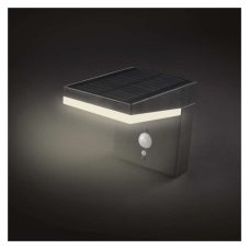 EMOS ZGK044S VEREA solárne nástenné exteriérové svietidlo LED 154 × 107 × 130 4,4W 460lm 3000K IP44 so senzorom čierna