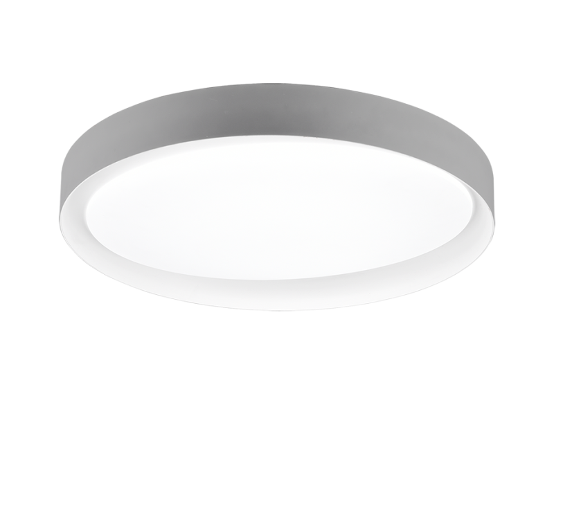 TRIO R62712411 ZETA stropní svítidlo LED D485mm 24W/1920lm 2700-6500K, šedá, bílá, stmívatelné, dálkové ovládaní