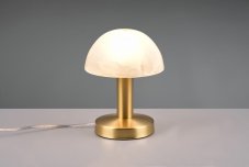 TRIO 599100108 FYNN II dotyková stolní lampička 1xE14 mosaz/bílá ON/OFF