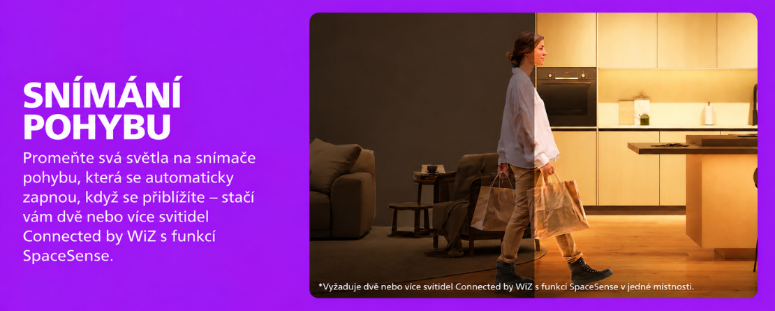 Philips Smart LED – SpaceSense detekce pohybu
