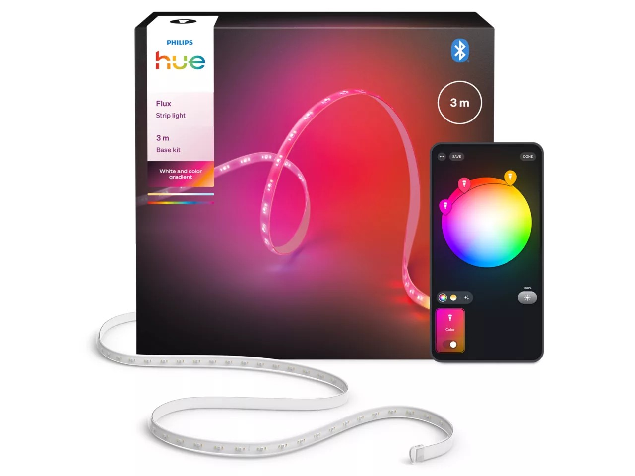 8721103087812 Philips Hue White and color ambiance Flux strip light 3m EU