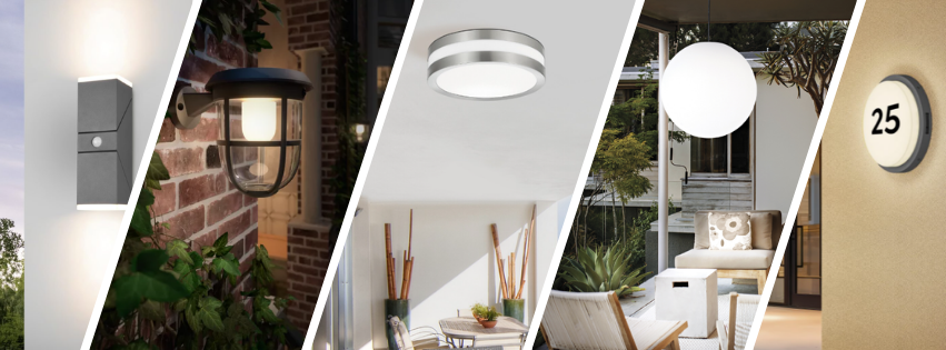 venkovní osvětlení, exteriérová svítidla, osvětlení domu, nástěnná svítidla, stropní svítidla, závěsná svítidla, LED svítidla se senzorem, Philips, Trio, Ideal Lux, Rabalux, sleva, akce, DOMOV10, FEIM