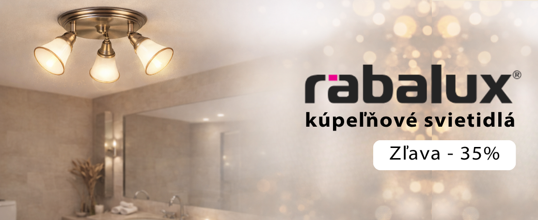 Jarná akcia RABALUX - kúpeľňové svietidlá