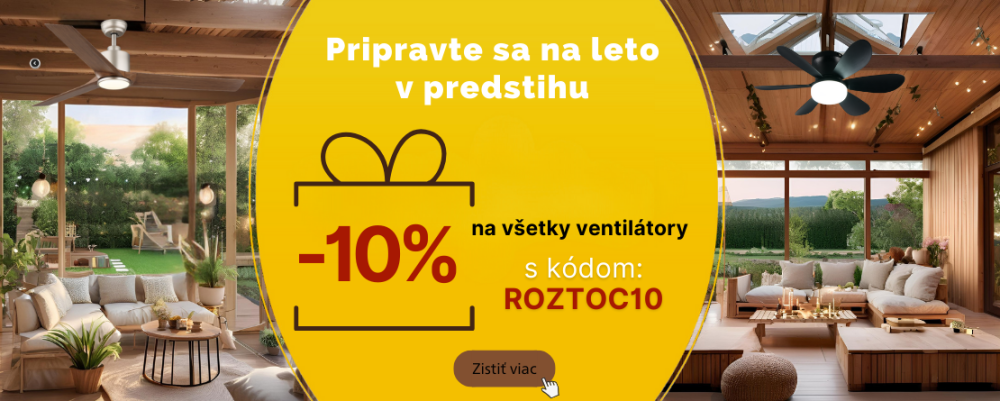 Ventilátory akcia - 10 %