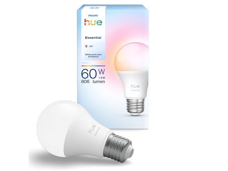 Philips Hue Essential A60 E27 – inteligentní LED žárovka, balení 1 kus