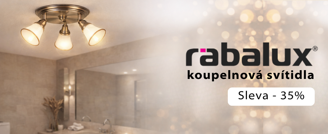 Akce na koupelnové osvětlení Rabalux - 35%