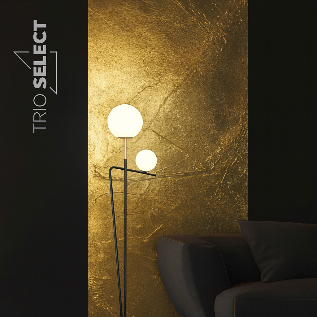 Katalog TRIO SELECT 2026 – kolekce luxusních svítidel v elegantním zlatém provedení
