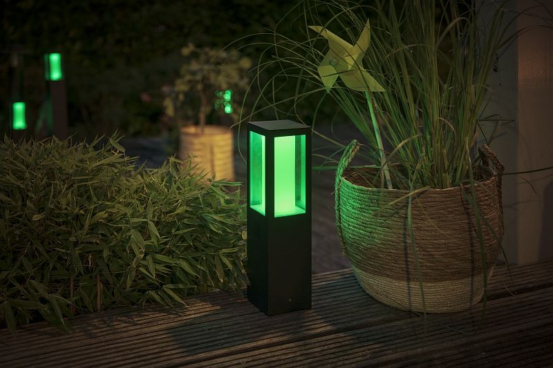 Philips HUE 17431/30/P7 Impress exteriérový záhradný stĺpik 8W