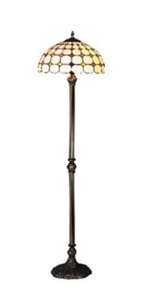 stojací lampa na žárovku do ložnice rustikální